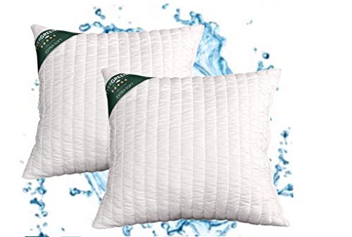 Imagen Almohadas altos 15 cm lavables en lavadora - pack de 2 efecto pluma de ganso