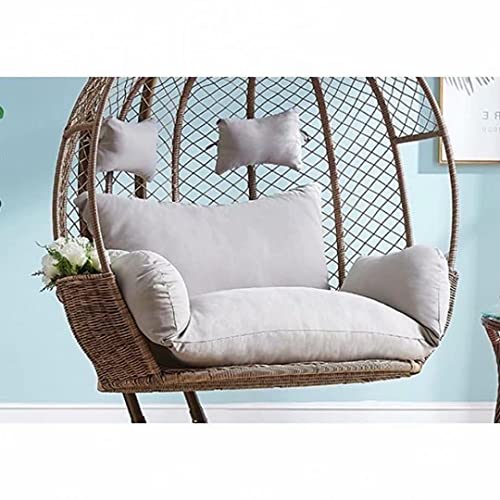 Imagen Cojin colgante doble papasan para columpio de jardin