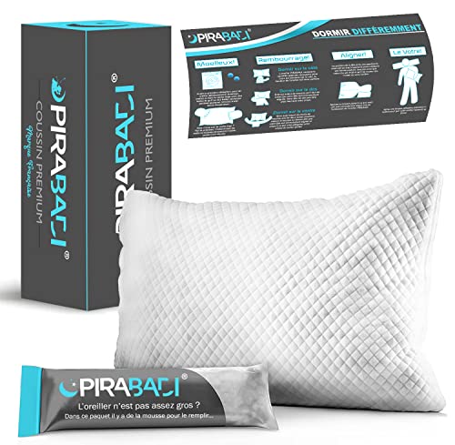 Imagen Almohada ergonomica pirabadi confort premium antiacaros para dorsal y cerebro