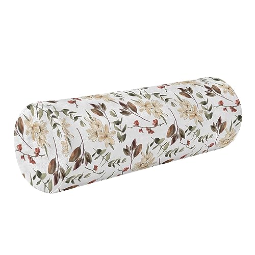 Imagen Almohada de felpa retro con ramas de flores de ciruelo descansa sin dolor con estilo