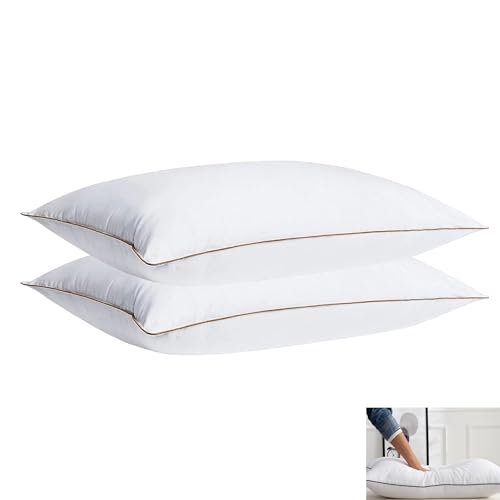 Imagen Conjunto de almohadas de pluma artificial lujo y confort garantizados