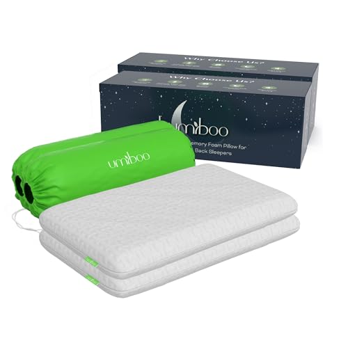 Imagen Pack 2 almohadas umiboo by focus fina viscoelastica 25 - duerme de lado boca abajo y boca arriba