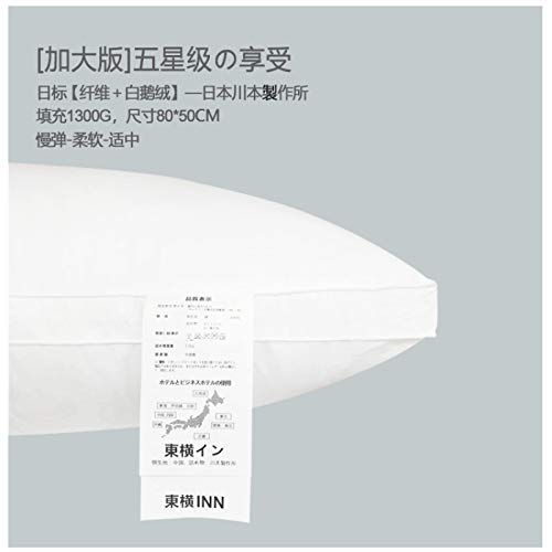 Imagen Almohada japonesa de plumas de exportacion suavidad y confort para tu descanso