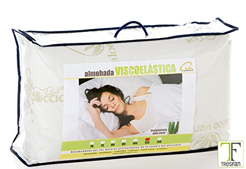 Imagen Almohada viscoelastica tresfan con aloe vera 100