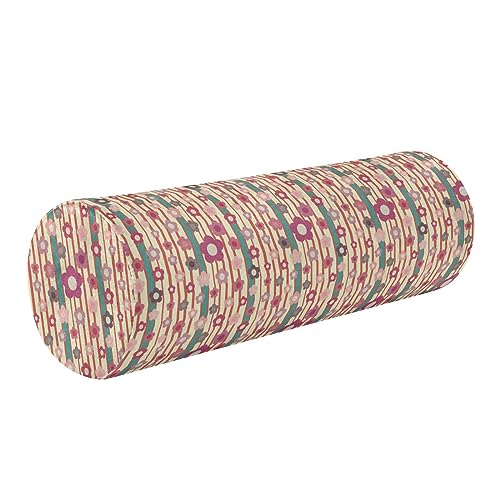 Imagen Funda de almohada decorativa con flores a rayas para spa