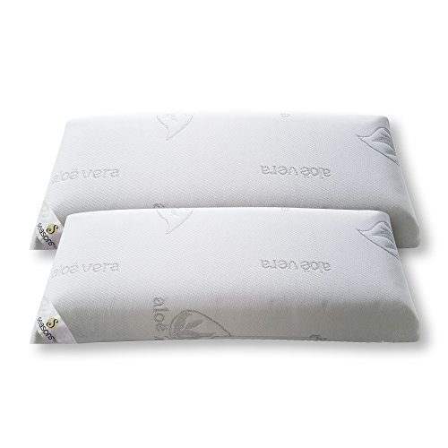 Imagen Pack 2 almohadas viscoelasticas seasons antiacaros antibacterias y con hilo de plata 