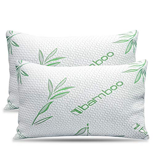 Imagen Pack 2 almohadas bambu viscoelasticas king comodidad y ajuste ideal