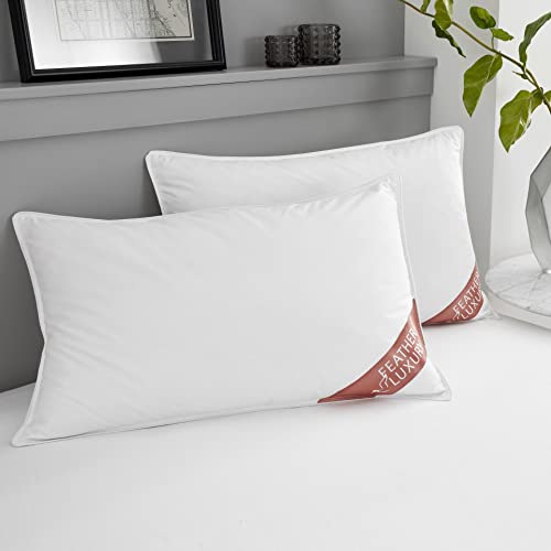 Imagen Duo de almohadas de plumas de pato calidad hotelera