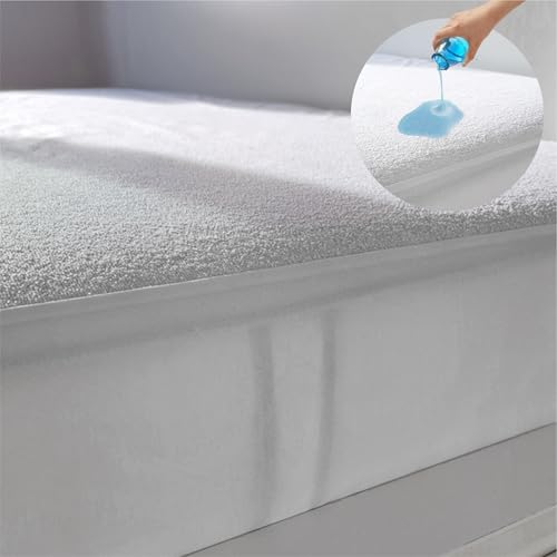 Imagen Protector de colchon impermeable y antibacterias para cama de 150